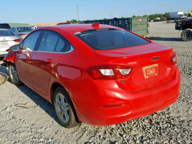 1G1BE5SM1H7253234 - 2017 CHEVROLET CRUZE LT RED photo 3