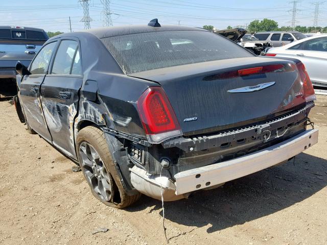 2C3CCAGG8KH586334 - 2019 CHRYSLER 300 S BLACK photo 3