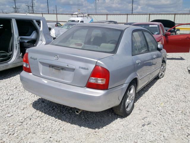 JM1BJ225431215440 - 2003 MAZDA PROTEGE DX SILVER photo 4