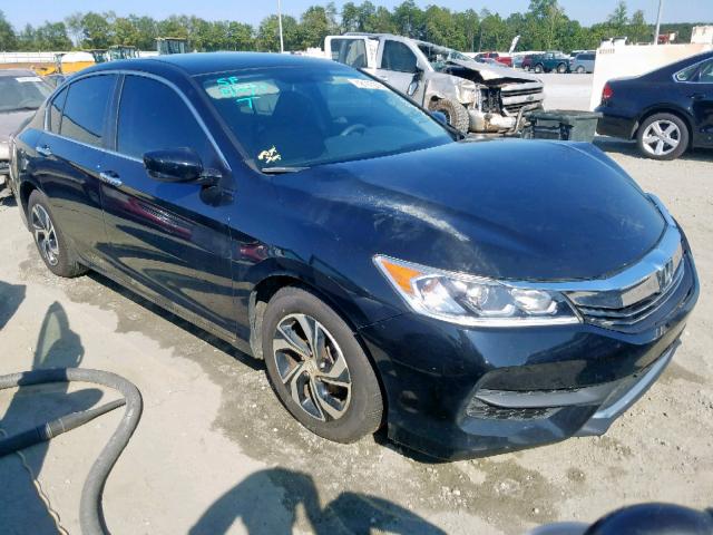 1HGCR2F32GA238423 - 2016 HONDA ACCORD LX BLACK photo 1