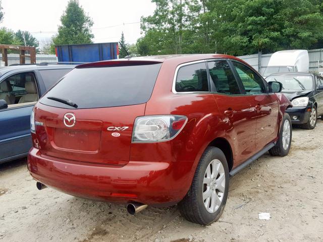 JM3ER29L370128383 - 2007 MAZDA CX-7 RED photo 4