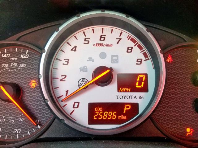 JF1ZNAA14D2725669 - 2013 TOYOTA SCION FR-S RED photo 8