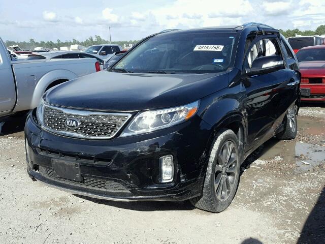 5XYKW4A72FG610012 - 2015 KIA SORENTO SX BLACK photo 2