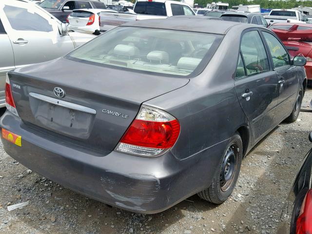 4T1BE32K35U516648 - 2005 TOYOTA CAMRY LE GRAY photo 4