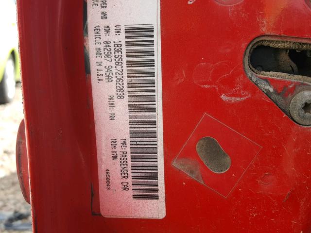 1B3ES56C72D622638 - 2002 DODGE NEON ES RED photo 10