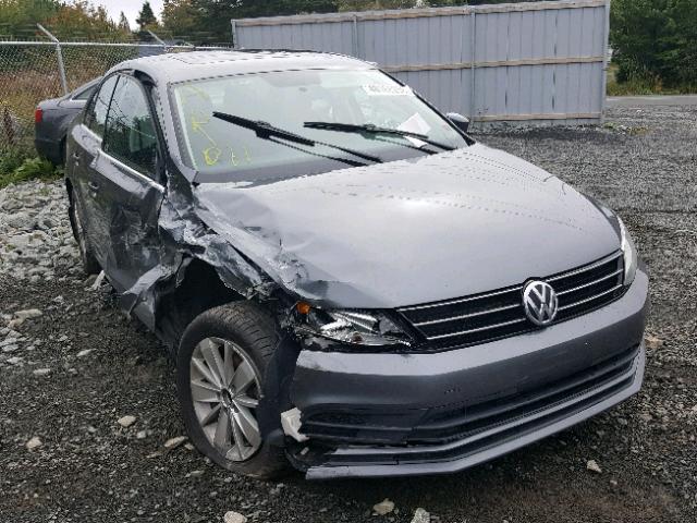 3VW2K7AJ0FM318609 - 2015 VOLKSWAGEN JETTA BASE GRAY photo 1