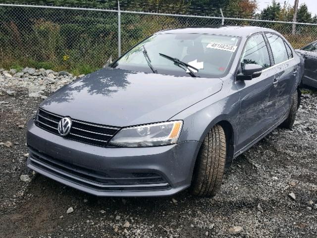 3VW2K7AJ0FM318609 - 2015 VOLKSWAGEN JETTA BASE GRAY photo 2