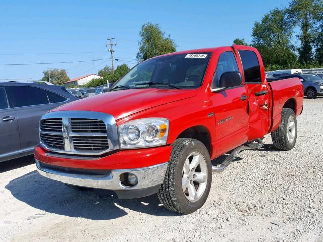 1D7HU18277S271211 - 2007 DODGE RAM 1500 S RED photo 2