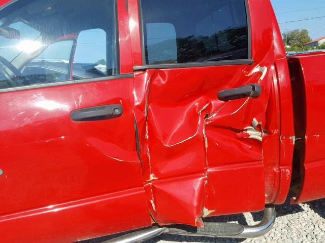 1D7HU18277S271211 - 2007 DODGE RAM 1500 S RED photo 9