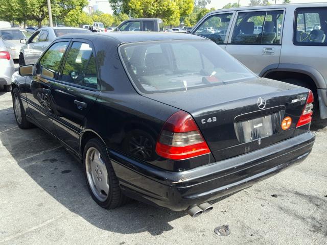 WDBHA33E9XF766274 - 1999 MERCEDES-BENZ C 43 BLACK photo 3