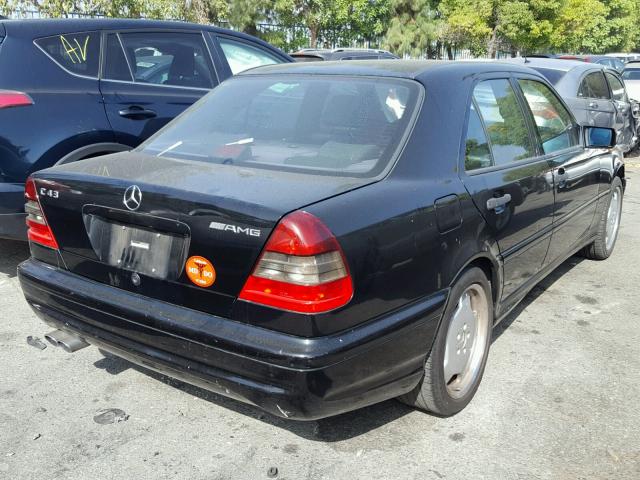 WDBHA33E9XF766274 - 1999 MERCEDES-BENZ C 43 BLACK photo 4