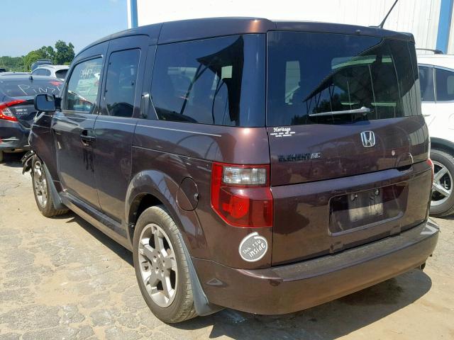 5J6YH18907L006839 - 2007 HONDA ELEMENT SC BROWN photo 3