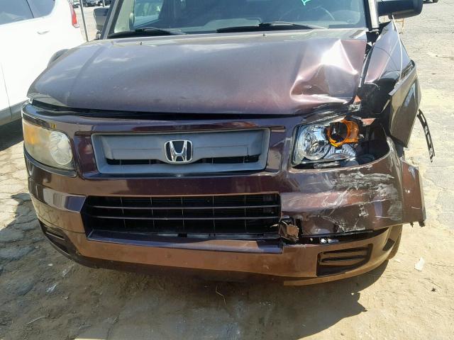 5J6YH18907L006839 - 2007 HONDA ELEMENT SC BROWN photo 9