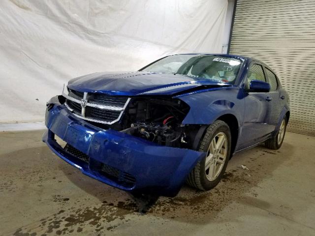 1B3CC1FB9AN177106 - 2010 DODGE AVENGER EX BLUE photo 2