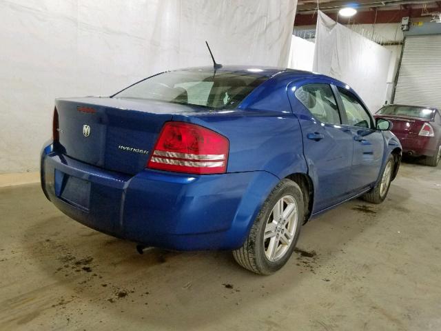 1B3CC1FB9AN177106 - 2010 DODGE AVENGER EX BLUE photo 4