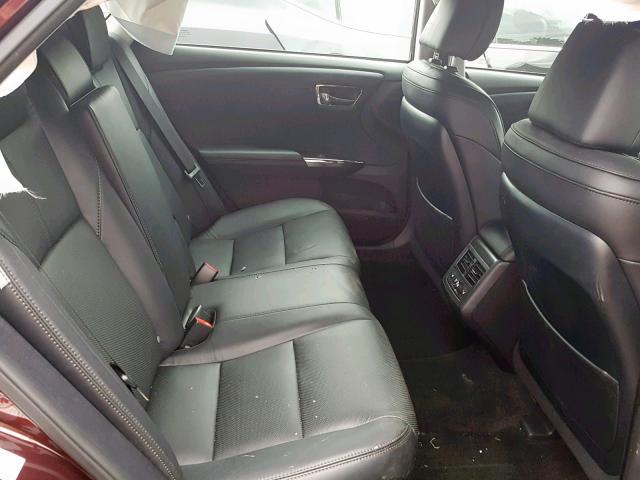 4T1BK1EB0JU268667 - 2018 TOYOTA AVALON XLE RED photo 6