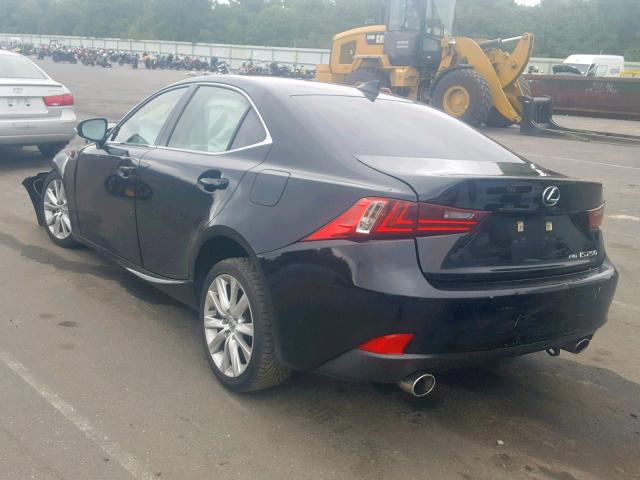 JTHCF1D27F5028031 - 2015 LEXUS IS 250 BLACK photo 3