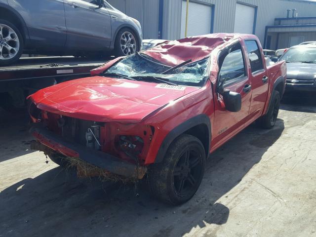 1GCCS136558270539 - 2005 CHEVROLET COLORADO RED photo 2