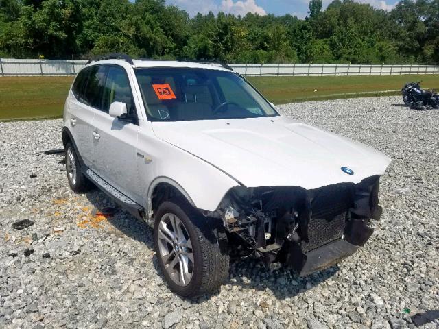 WBXPC93408WJ18179 - 2008 BMW X3 3.0SI WHITE photo 1