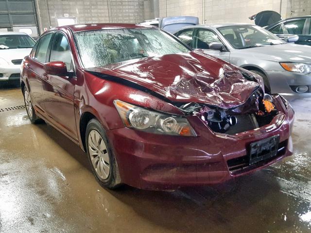 1HGCP2F39CA206178 - 2012 HONDA ACCORD LX MAROON photo 1