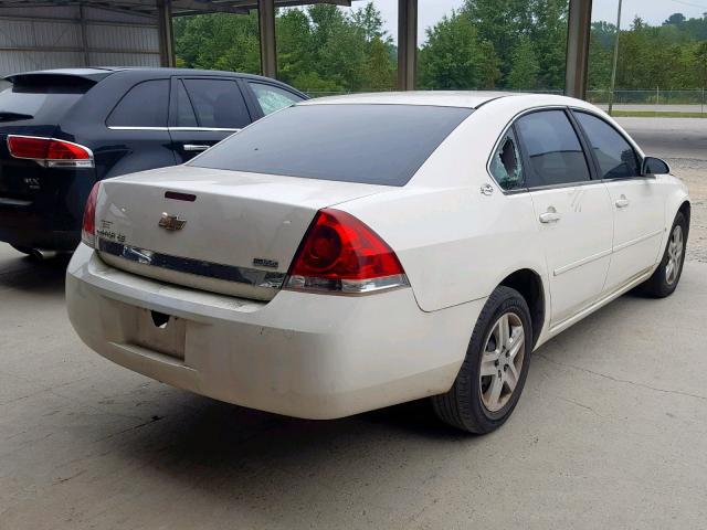 2G1WB58K081306678 - 2008 CHEVROLET IMPALA LS WHITE photo 4