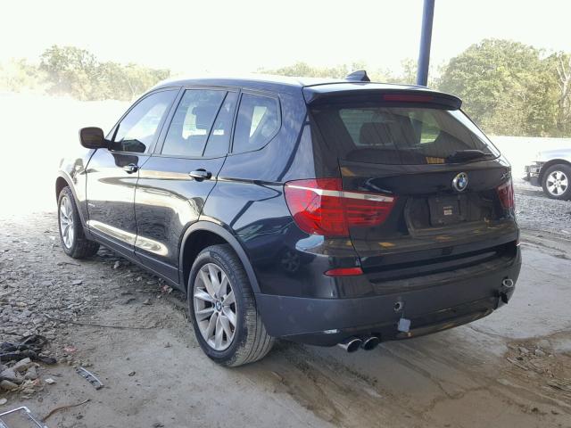 5UXWX9C57E0D24119 - 2014 BMW X3 XDRIVE2 BLACK photo 3