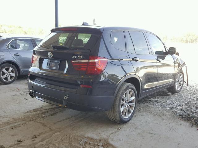 5UXWX9C57E0D24119 - 2014 BMW X3 XDRIVE2 BLACK photo 4