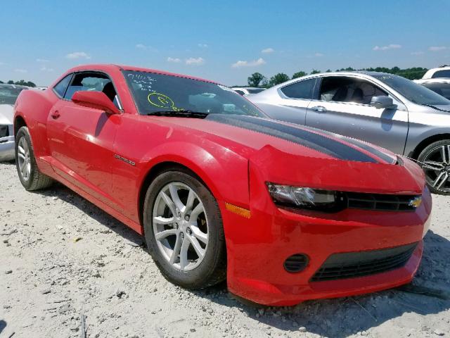 2G1FE1E37E9154408 - 2014 CHEVROLET CAMARO LS RED photo 1