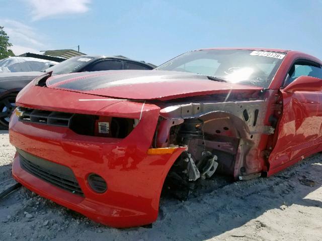 2G1FE1E37E9154408 - 2014 CHEVROLET CAMARO LS RED photo 9