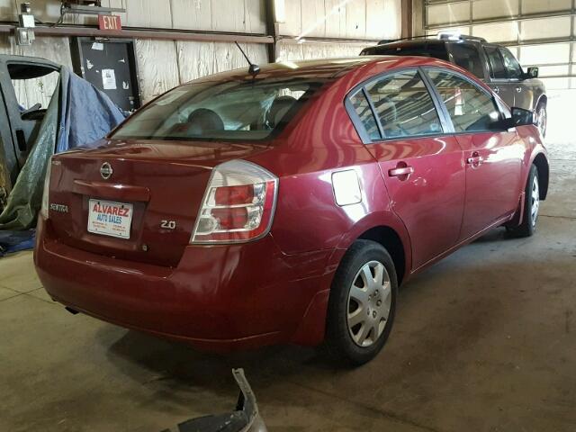 3N1AB61E57L650177 - 2007 NISSAN SENTRA 2.0 RED photo 4