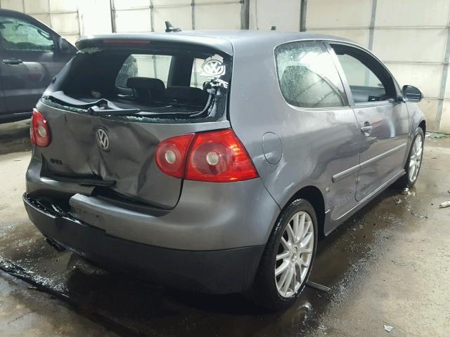 WVWEV71K27W086676 - 2007 VOLKSWAGEN NEW GTI GRAY photo 4