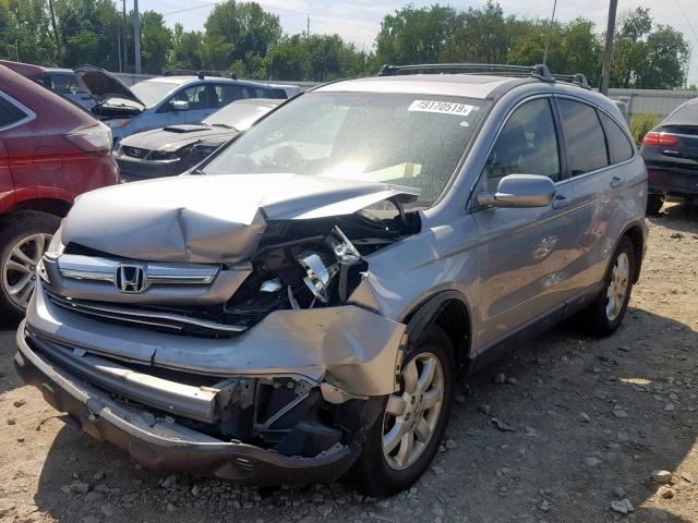 JHLRE48788C015229 - 2008 HONDA CR-V EXL SILVER photo 2