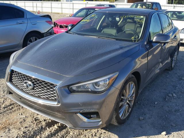 JN1EV7AP2JM363635 - 2018 INFINITI Q50 LUXE GRAY photo 2