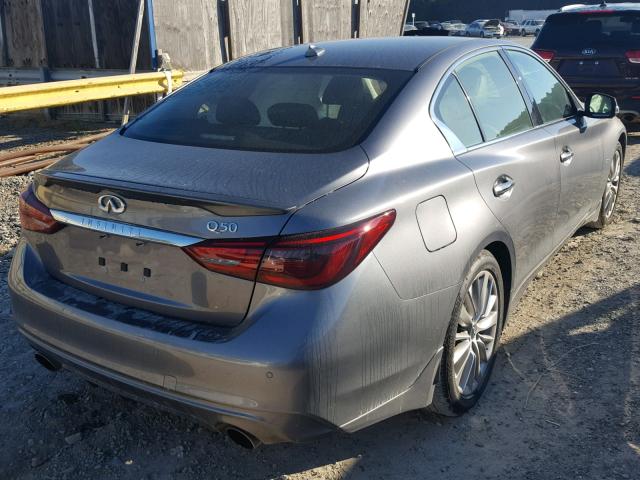 JN1EV7AP2JM363635 - 2018 INFINITI Q50 LUXE GRAY photo 4