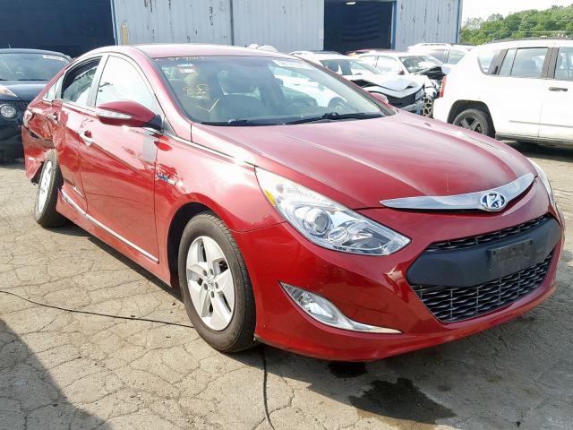 KMHEC4A4XCA034821 - 2012 HYUNDAI SONATA HYB RED photo 1