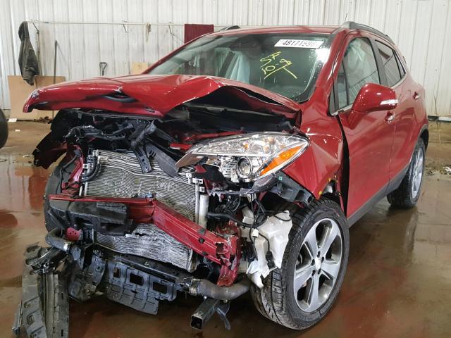 KL4CJDSB8EB715016 - 2014 BUICK ENCORE PRE RED photo 2