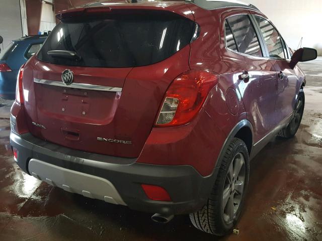 KL4CJDSB8EB715016 - 2014 BUICK ENCORE PRE RED photo 4