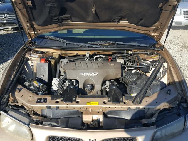 1G2WP52K91F115992 - 2001 PONTIAC GRAND PRIX თაფლისფერი ფოტო 7