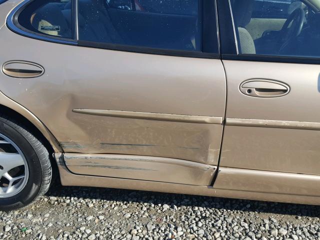 1G2WP52K91F115992 - 2001 PONTIAC GRAND PRIX თაფლისფერი ფოტო 9