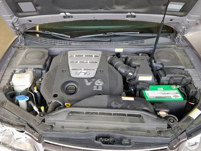 KMHFC46F47A175405 - 2007 HYUNDAI AZERA SE GRAY photo 7