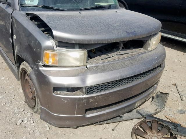 JTLKT324X50186692 - 2005 TOYOTA SCION XB 灰色 照片 9