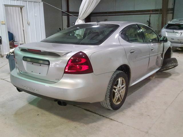 2G2WR554461172607 - 2006 PONTIAC GRAND PRIX SILVER photo 4