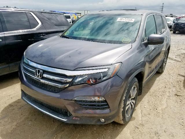 5FNYF5H74GB018562 - 2016 HONDA PILOT EXLN GRAY photo 2