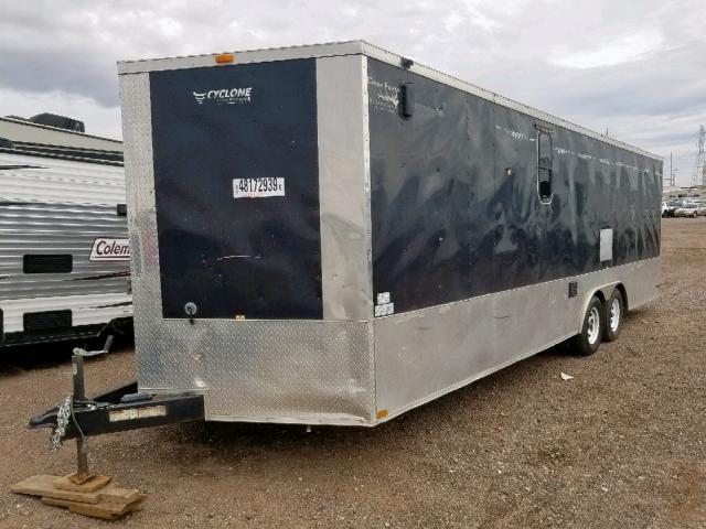 53K852422CF003867 - 2012 CARGO TRAILER BLACK photo 3