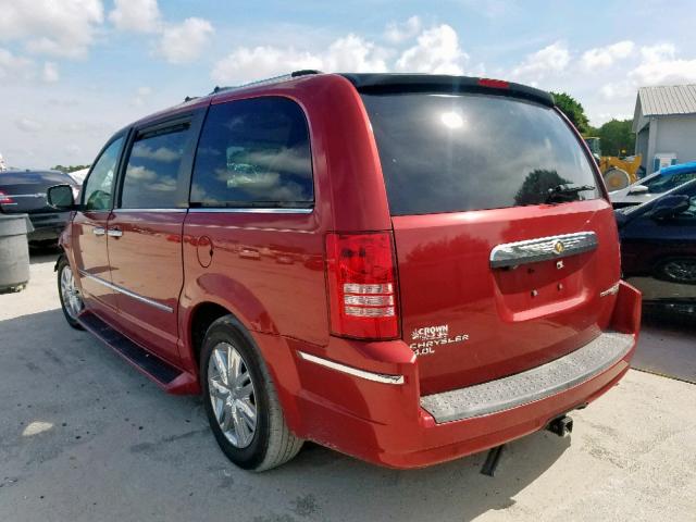 2A4RR6DX1AR239971 - 2010 CHRYSLER TOWN & COU RED photo 3