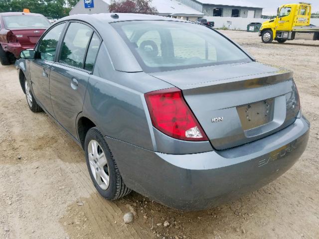 1G8AJ55F57Z168017 - 2007 SATURN ION LEVEL CHARCOAL photo 3