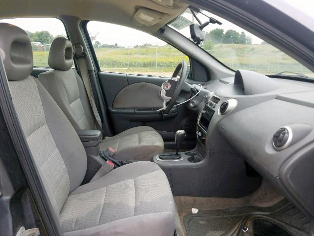 1G8AJ55F57Z168017 - 2007 SATURN ION LEVEL CHARCOAL photo 5