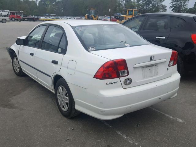 2HGES16304H614766 - 2004 HONDA CIVIC DX V WHITE photo 3