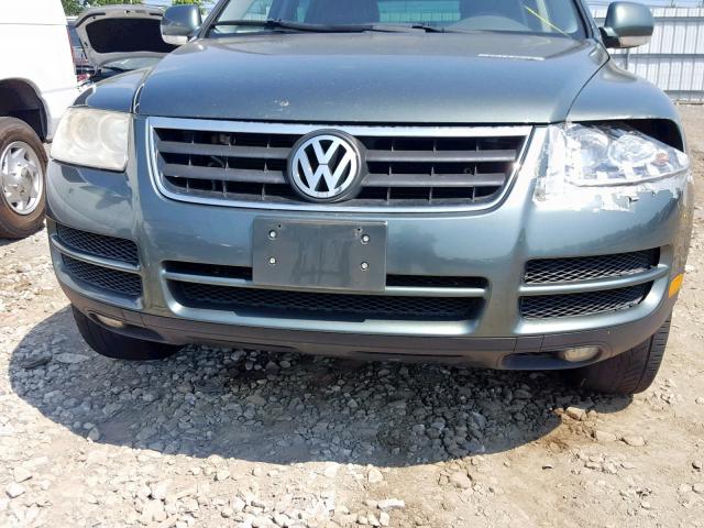 WVGZG77L45D066803 - 2005 VOLKSWAGEN TOUAREG 3. GREEN photo 9