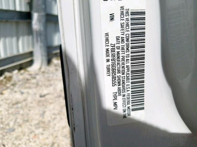 ZFBERFBT6G6B58555 - 2016 RAM PROMASTER 白色 照片 10